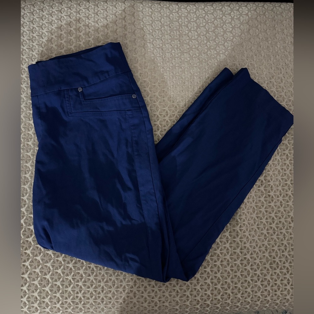 Simon Chang Blue stretch pants